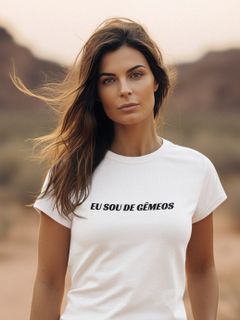 Nome do produtoT-Shirt Unissex | Eu sou de gêmeos