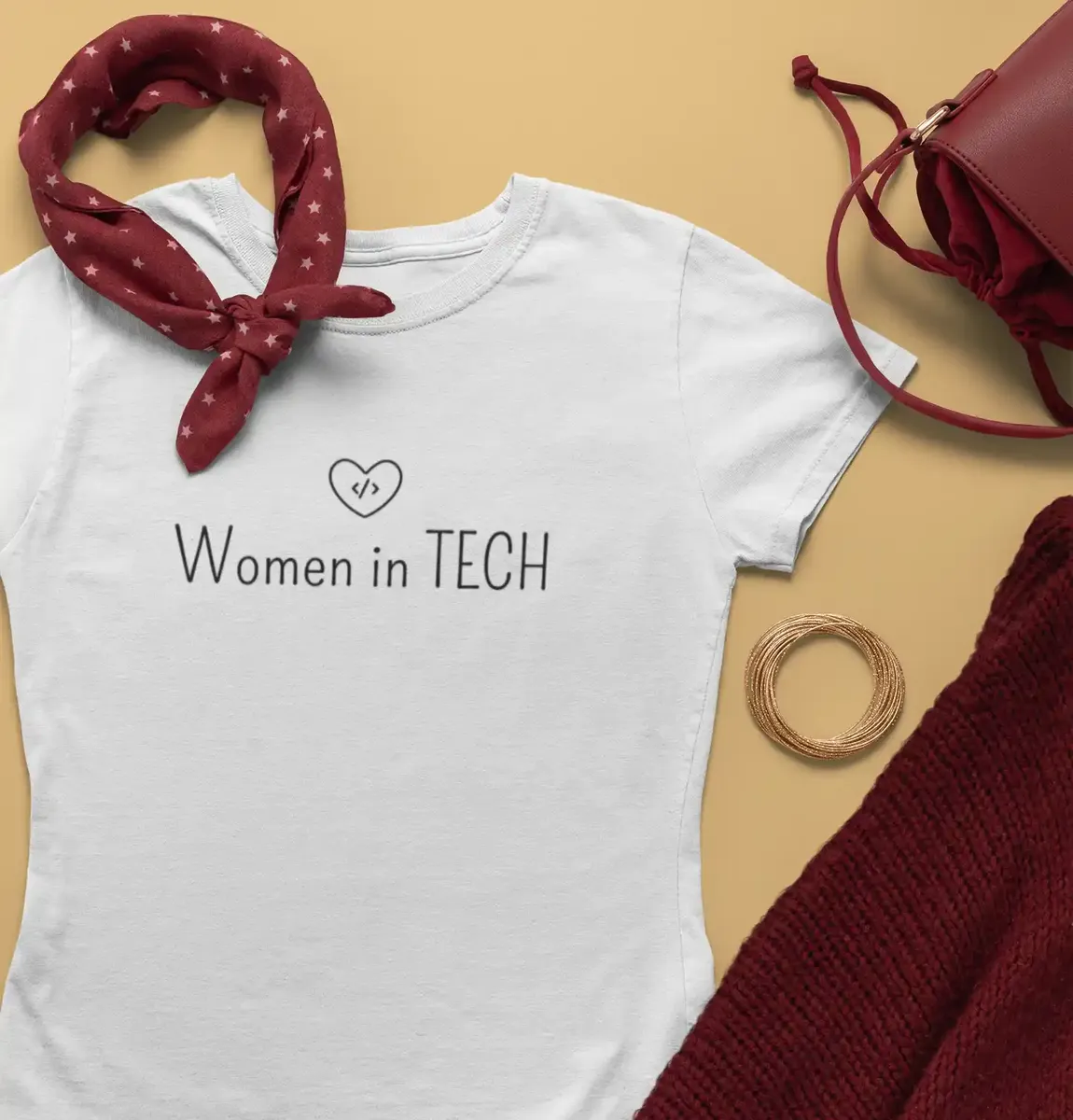 Nome do produto: Camiseta Baby Long Feminina| Women In Tech