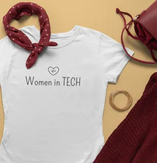 Camiseta Baby Long Feminina| Women In Tech