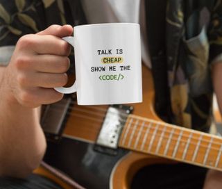 Caneca | Talk is cheap show me the code