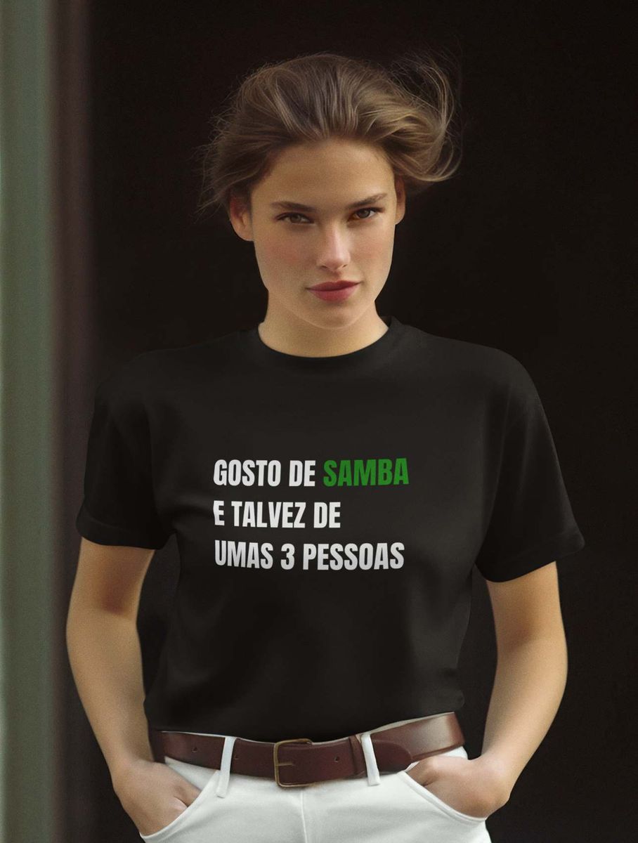 Nome do produto: T-Shirt Unissex | Gosto de samba