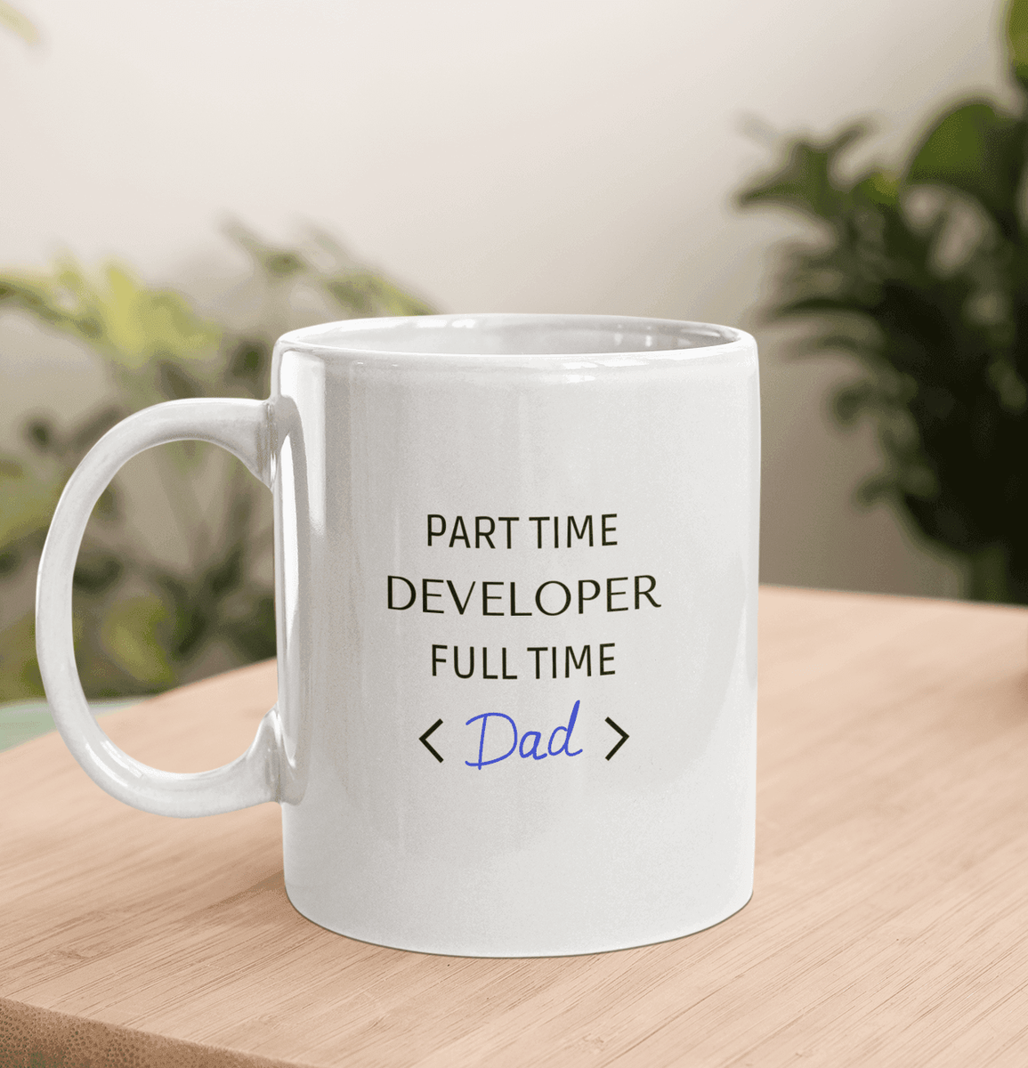 Nome do produto: Caneca | Part Time Developer Full Time Dad