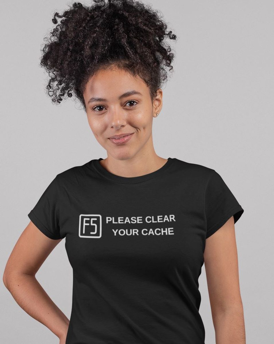 Nome do produto: T-Shirt Unissex | F5 Please clear your cache