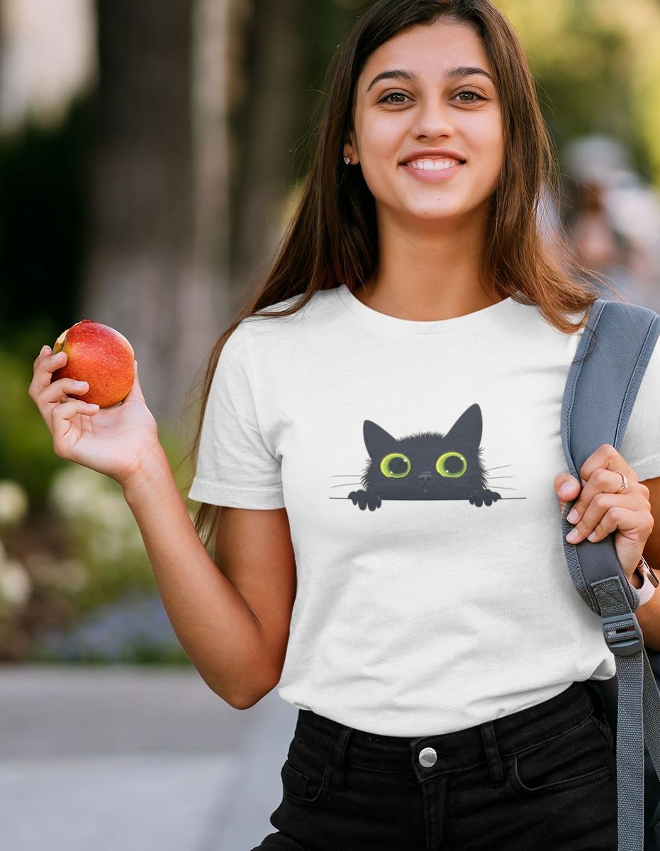 Nome do produto:  T-Shirt Unissex | Gatinho