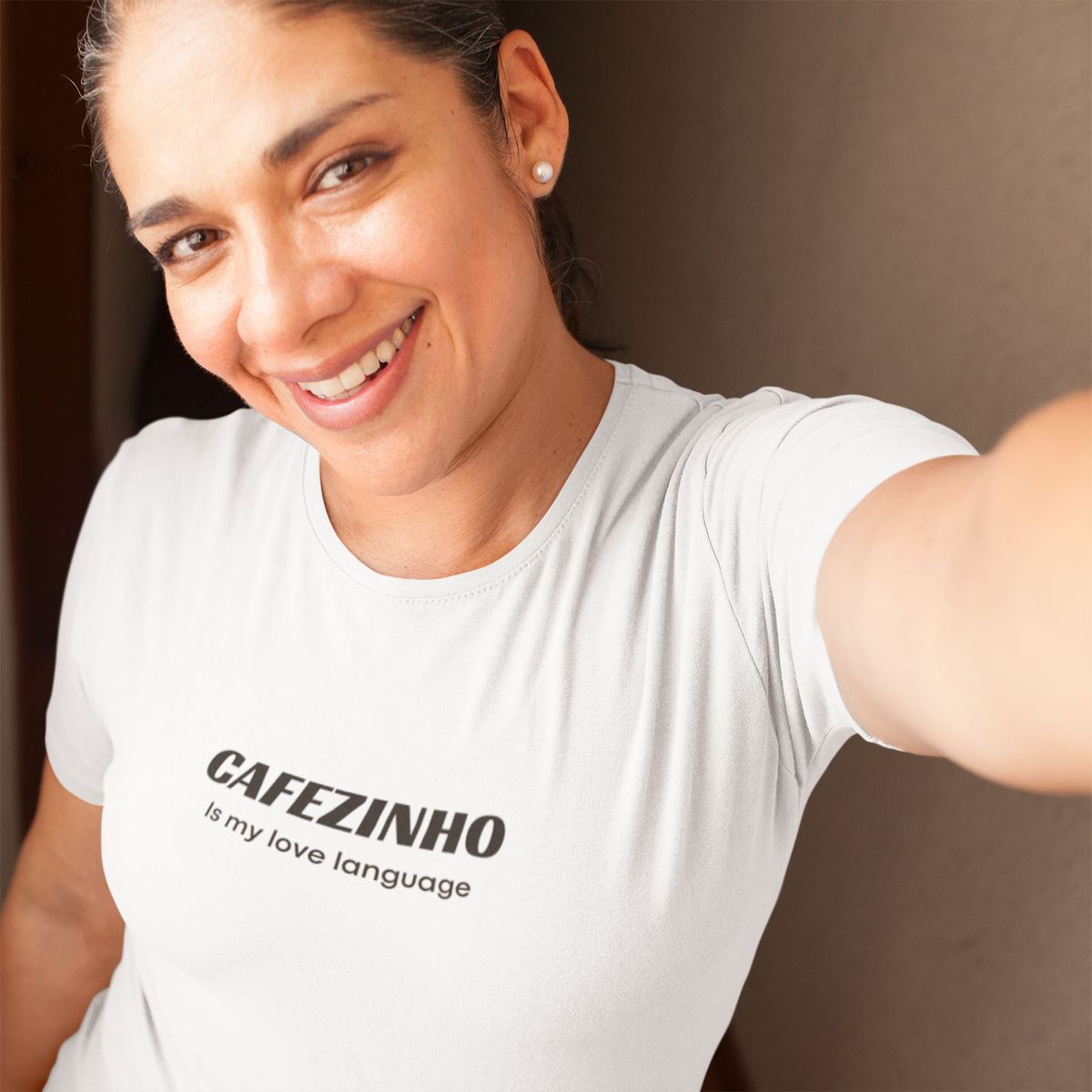 Nome do produto: Camiseta Baby Long Feminina | Cafezinho