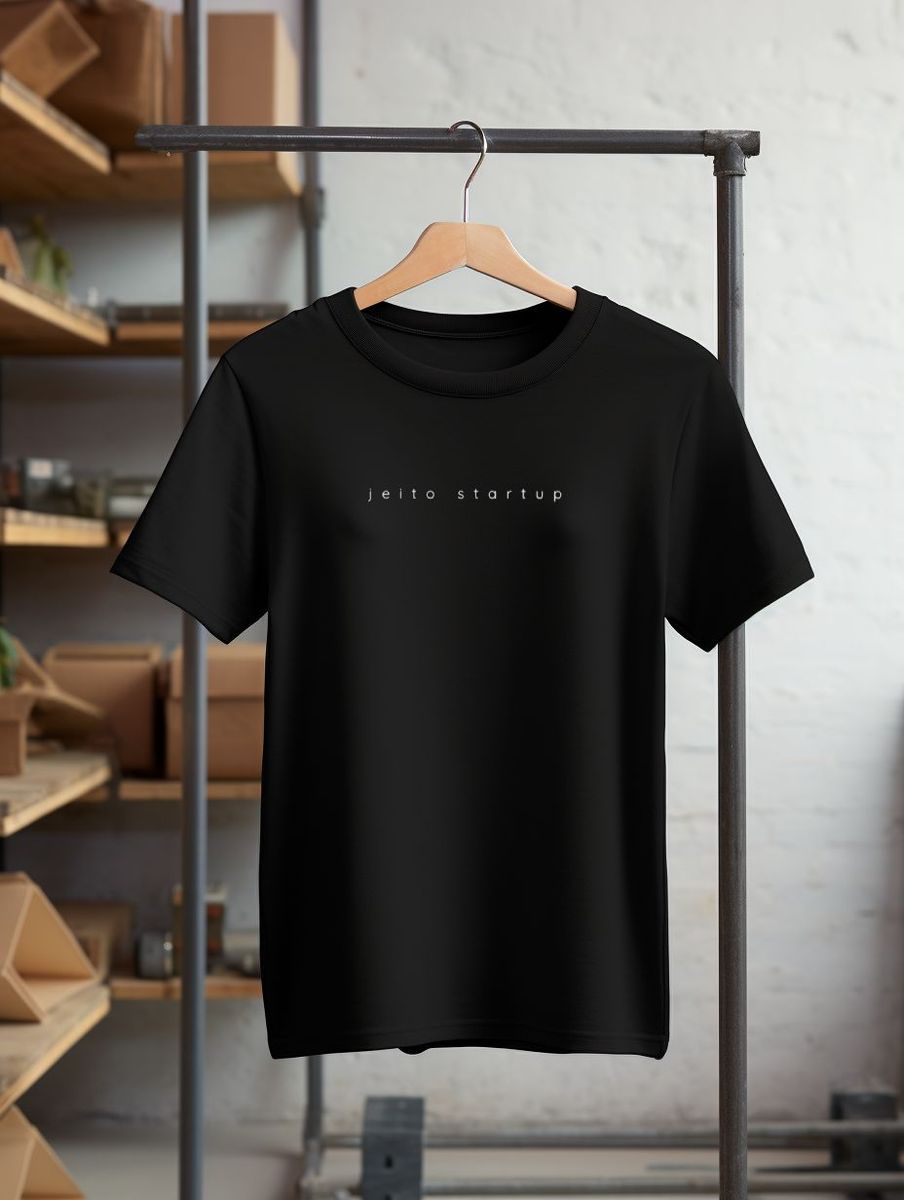 Nome do produto: Camiseta Jeito Startup Minimalista