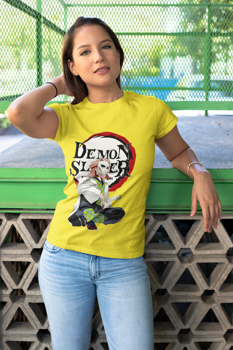 Nome do produto: CAMISETA FEMININA DEMONS SLAYER MD09