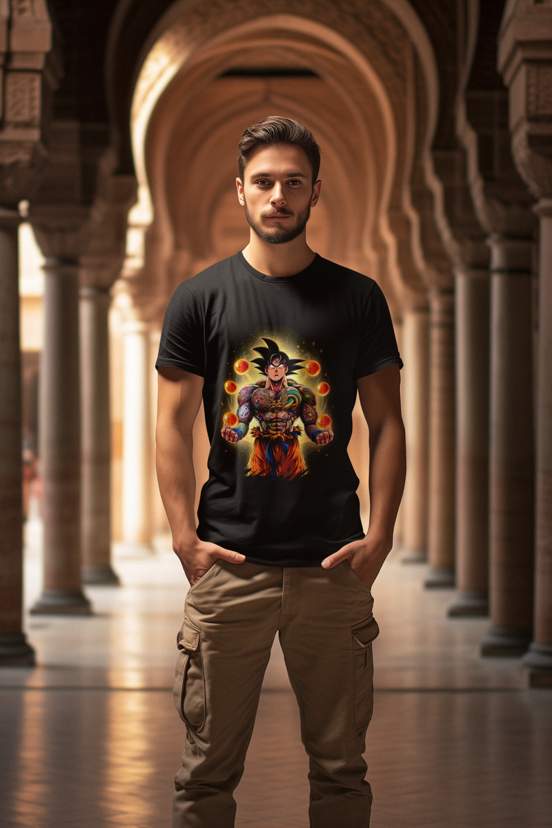 Nome do produto: CAMISETA UNISSEX DRAGON BALL MD01