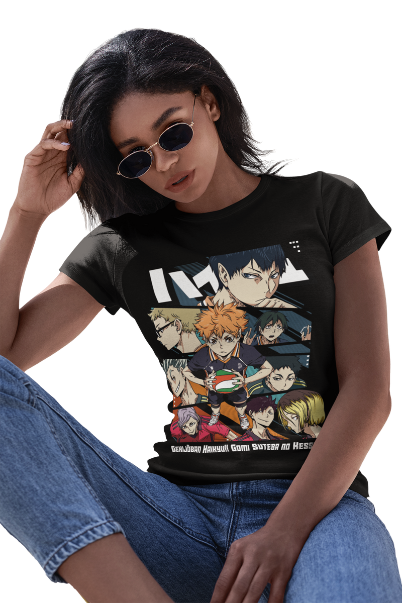 Nome do produto: CAMISETA FEMININA ANIME DIVERSOS MD06