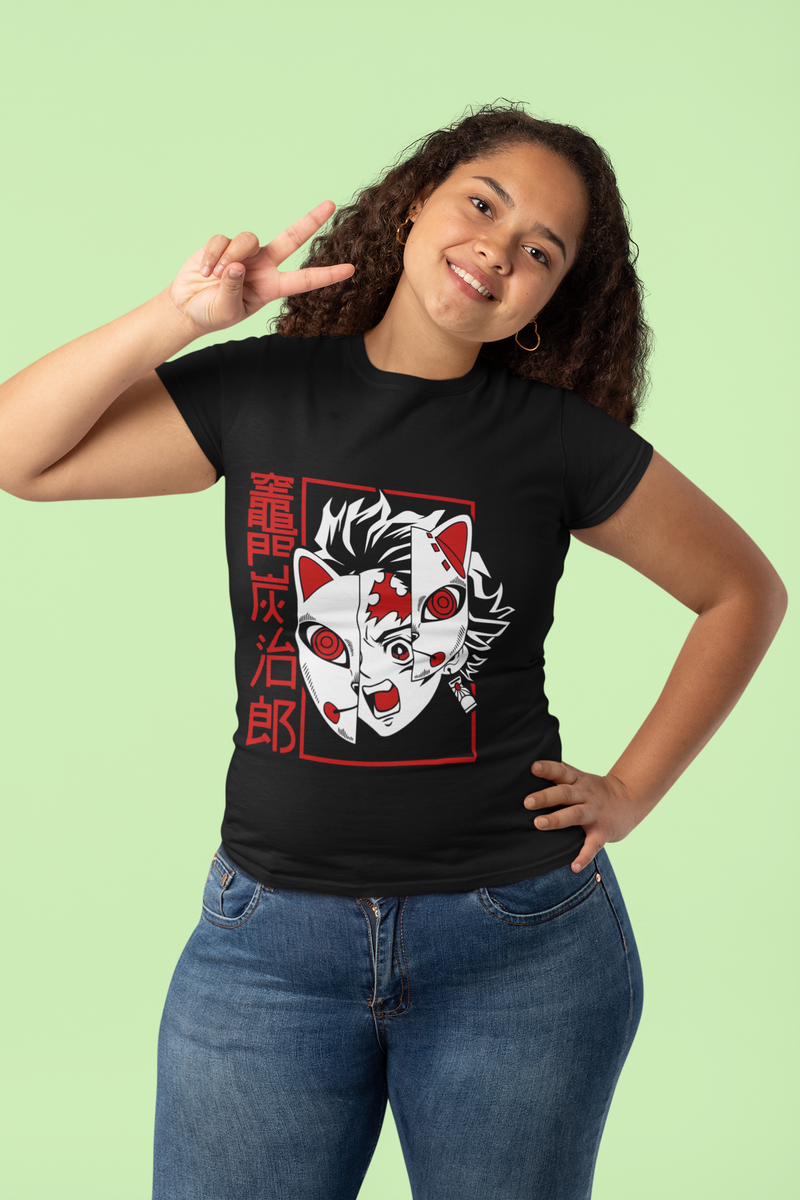 Nome do produto: CAMISETA FEMININA DEMONS SLAYER MD05