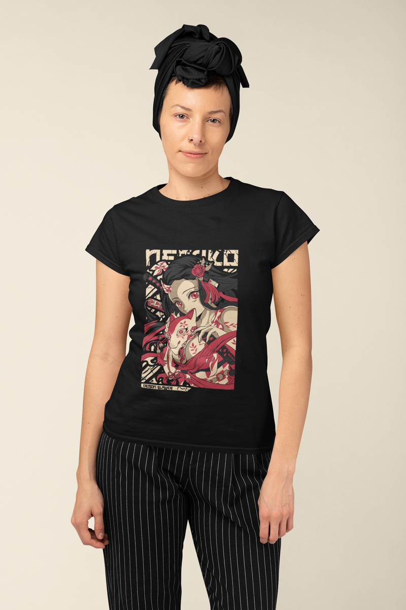 Nome do produto: CAMISETA FEMININA DEMONS SLAYER MD24