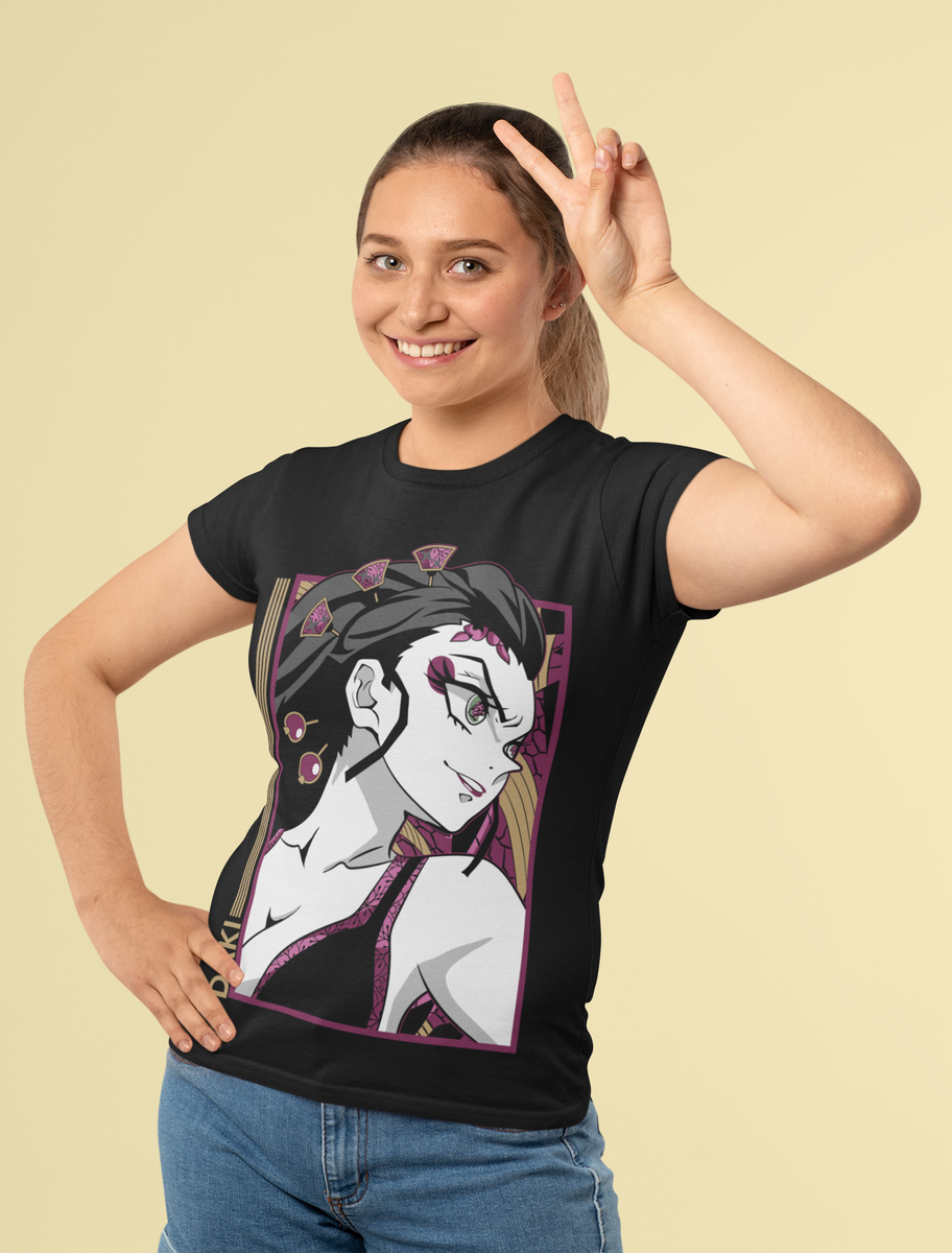 Nome do produto: CAMISETA FEMININA DEMONS SLAYER MD01