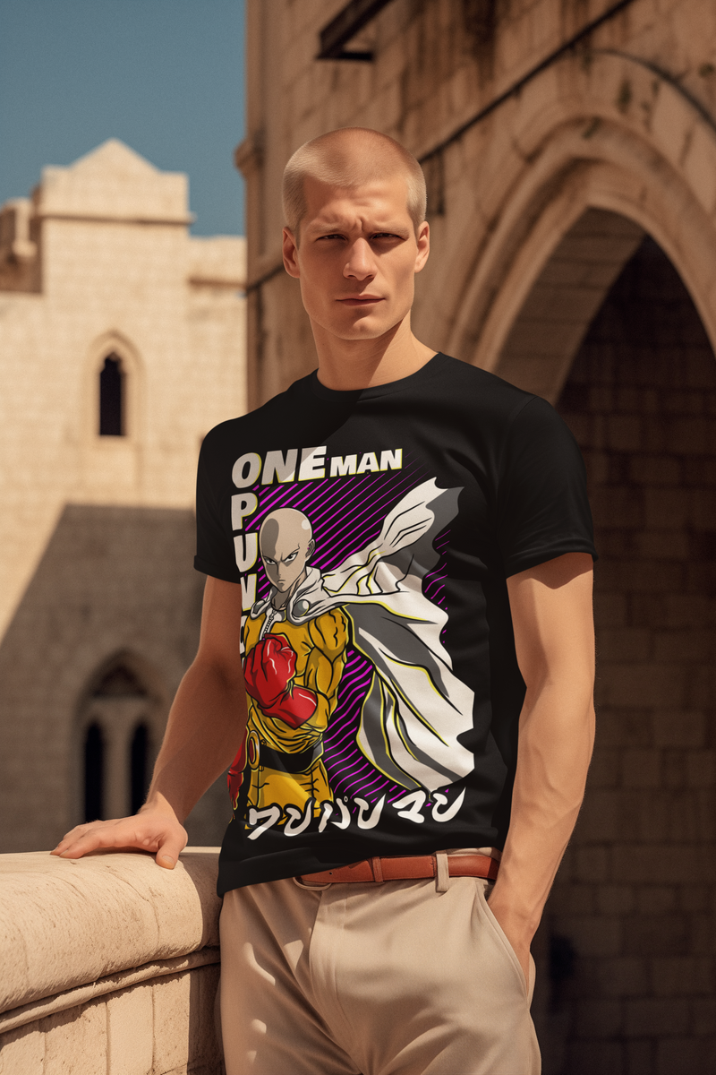 Nome do produto: CAMISETA UNISSEX ONE PUNCH MAN MD18