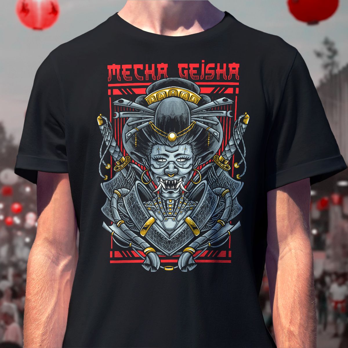 Nome do produto: Camiseta Mecha Geisha