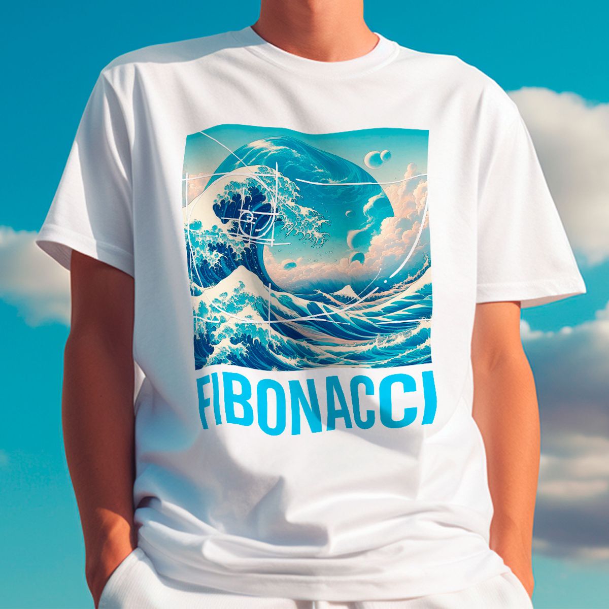 Nome do produto: Camiseta Onda Fibonacci