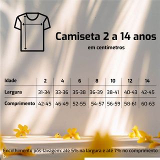 Nome do produtoCamiseta Cerrado - 2 a 8 anos