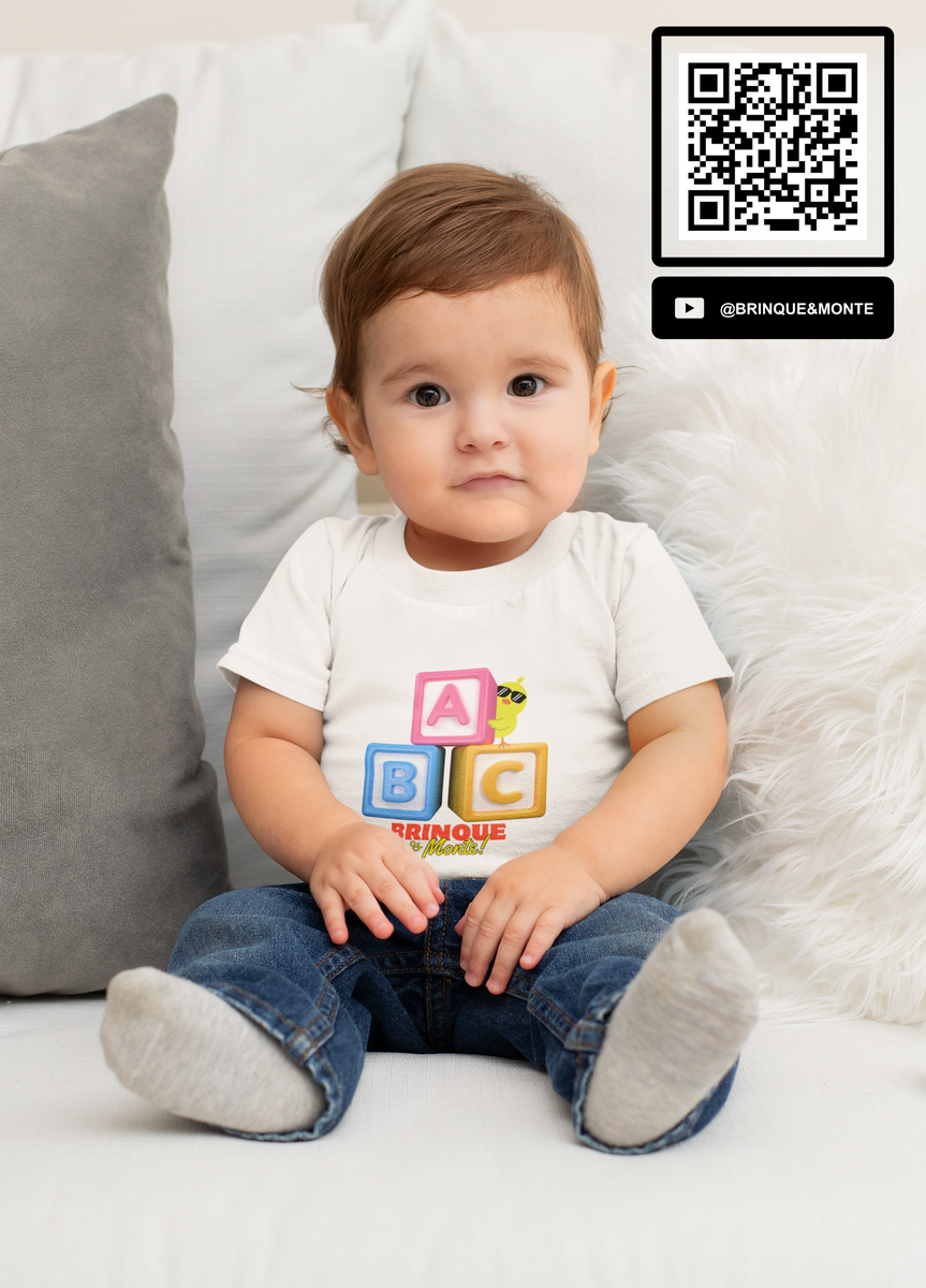 Nome do produto: CAMISETA INFANTIL UNISSEX QUALITY - ABC 