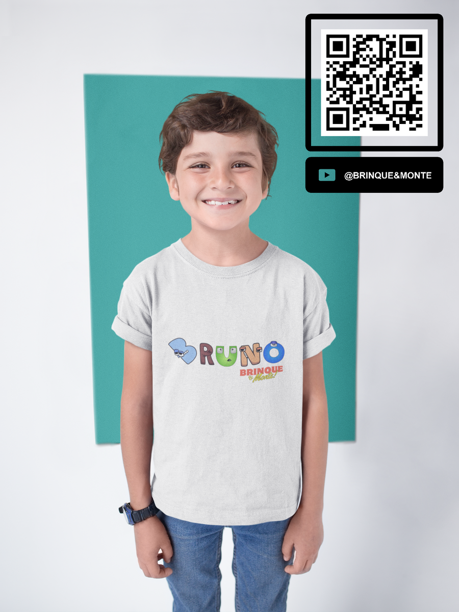 Nome do produto: CAMISETA INFANTIL UNISSEX QUALITY - PERSONALIZADA NOMES LORE