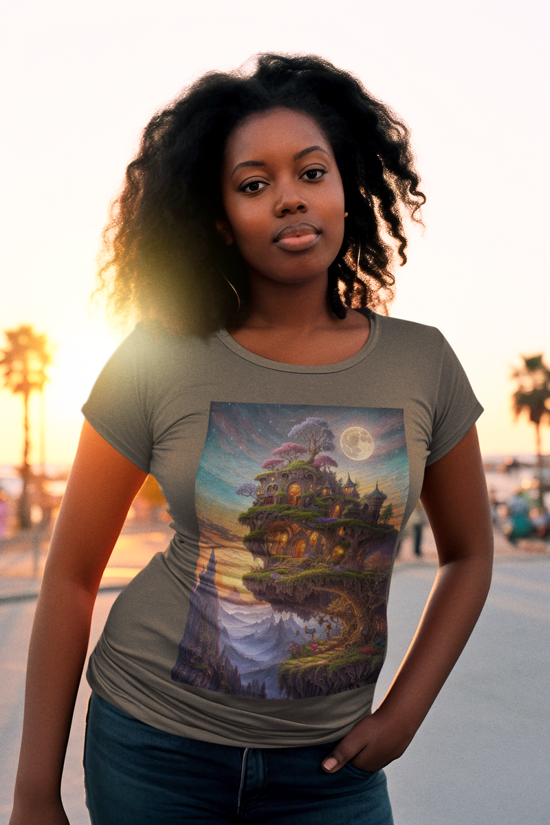 Nome do produto: Coleção Magic & Fantasy 09<br>T-Shirt Feminina Estonada