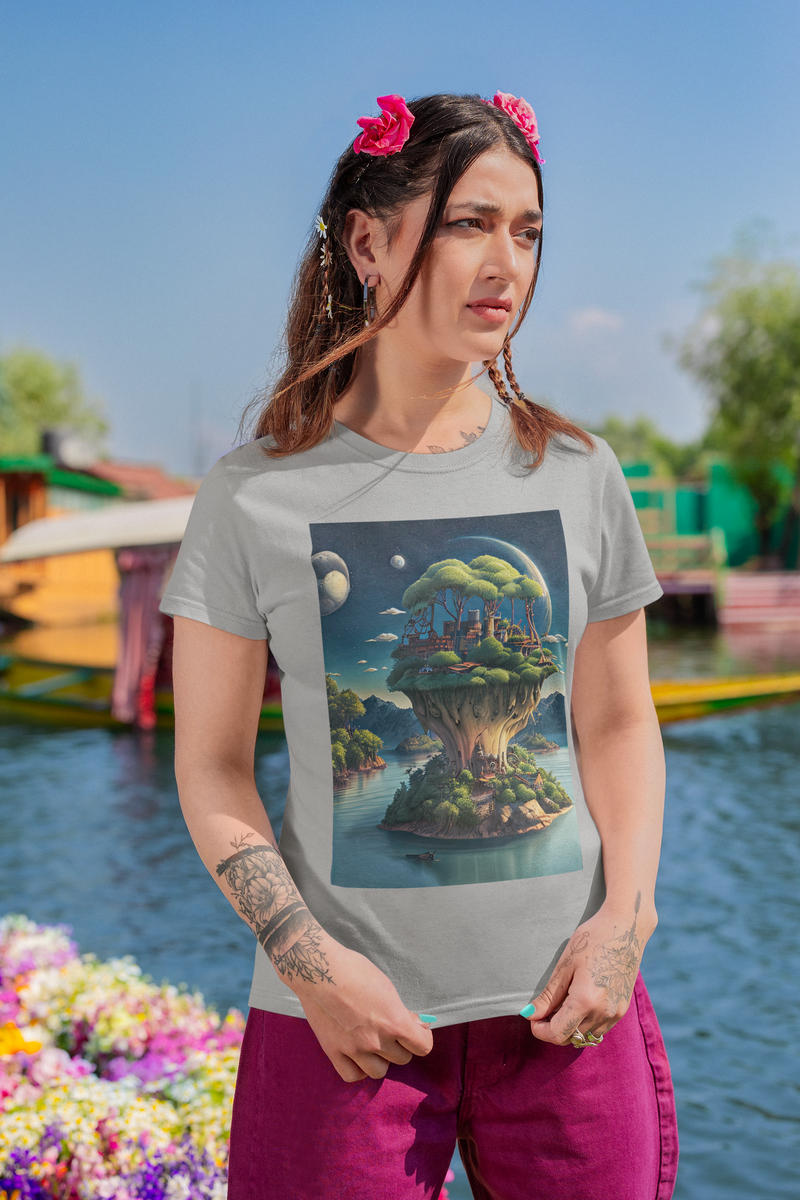 Nome do produto: Coleção Magic & Fantasy 05<br>T-Shirt Feminina Estonada