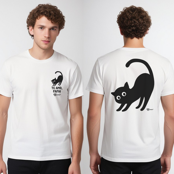 Papai de gato | t-shirt