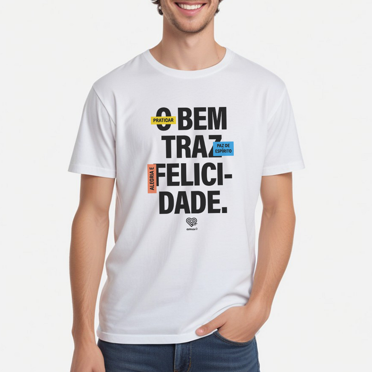 Nome do produto: O bem traz felicidade | t-shirt