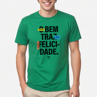 Nome do produtoO bem traz felicidade | t-shirt