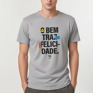 Nome do produtoO bem traz felicidade | t-shirt