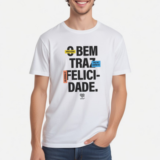 Nome do produtoO Bem traz felicidade | t-shirt
