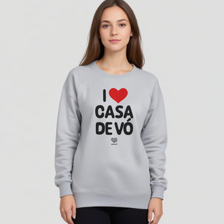 Nome do produtoI love casa de vó | moletom unissex