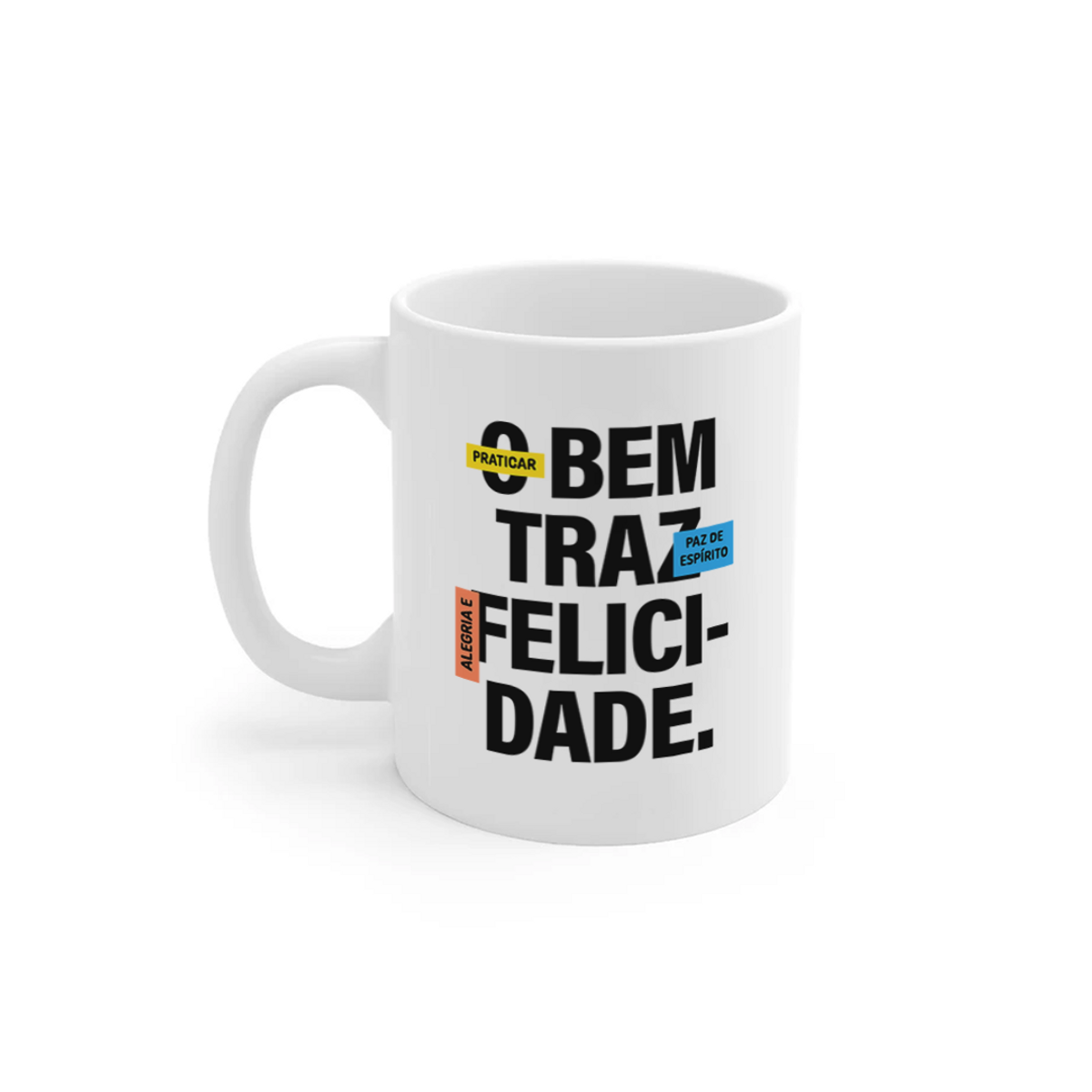 Nome do produto: O bem traz felicidade | caneca