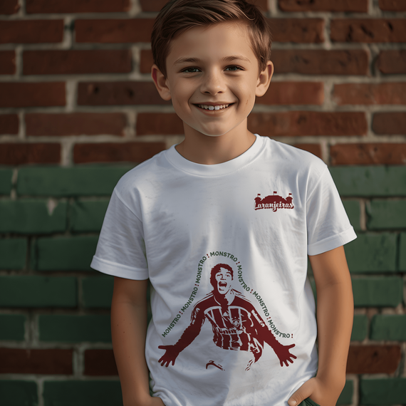 Camiseta Infantil Thiago Silva - Estampa grená