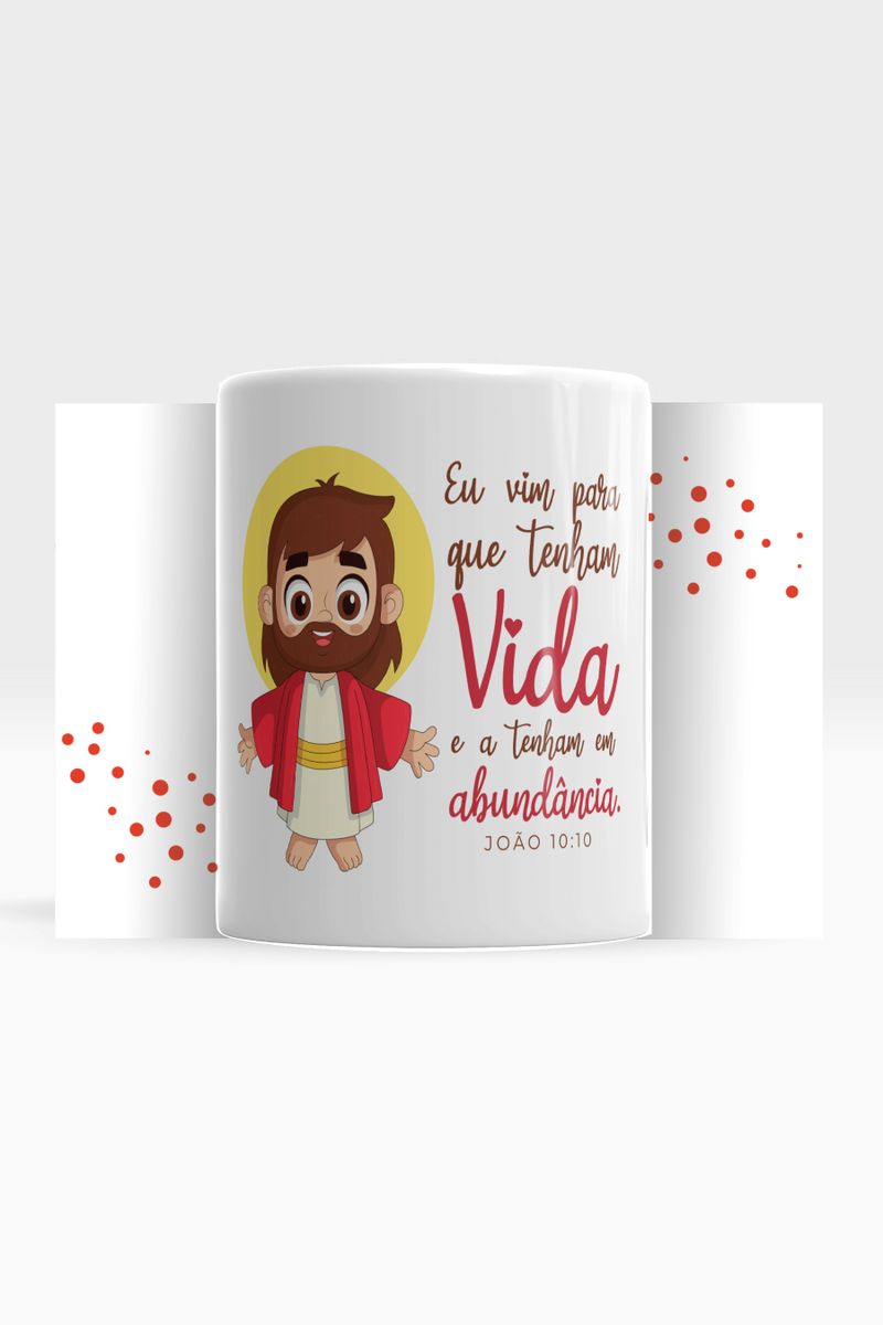 Nome do produto: CANECA VIDA EM ABUNDÂNCIA