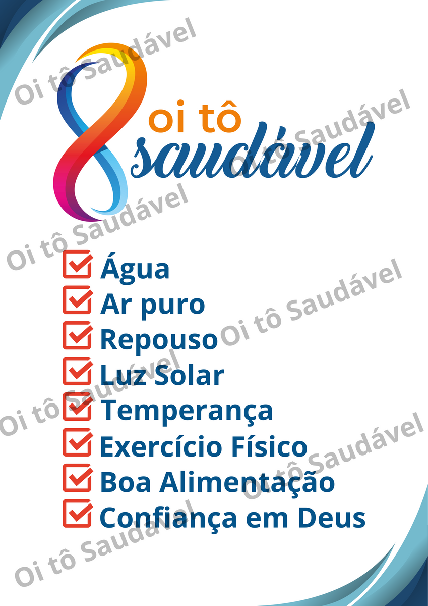 Nome do produto: PÔSTER OI TÔ SAUDÁVEL