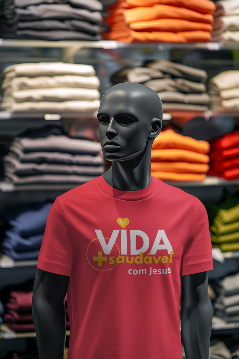 Nome do produto: CAMISETA VIDA + SAUDÁVEL