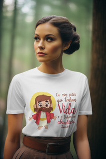 Nome do produtoCAMISETA FEMININA VIDA EM ABUNDÂNCIA