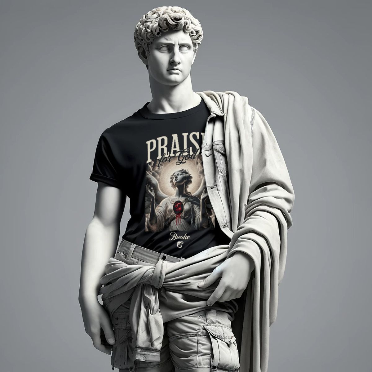 Nome do produto: Camiseta Prime Brooke Praise Sculptural Collection Masculina