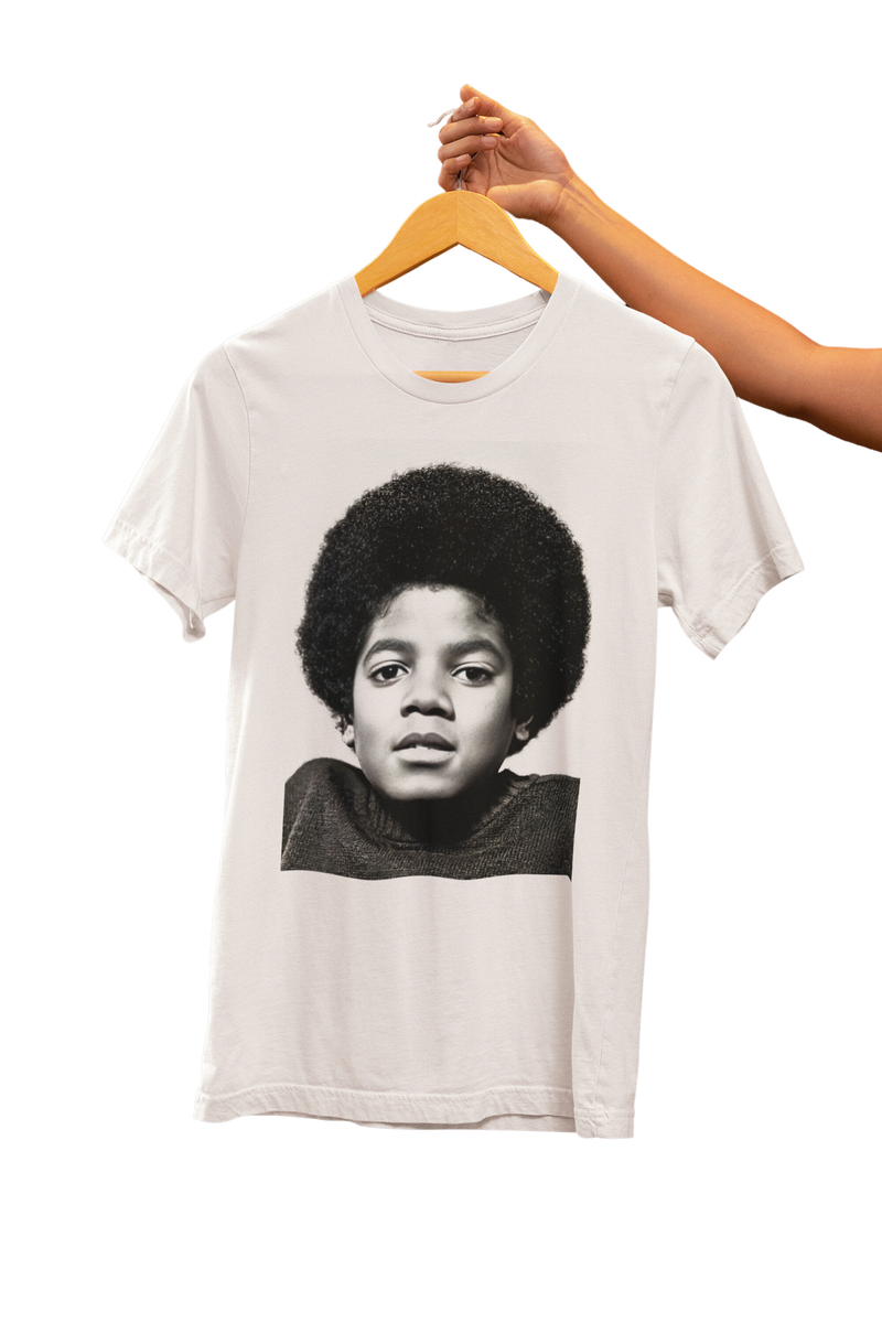 Nome do produto: Camiseta Michael Jackson Branca | Coleção Retratos | Urban Scars