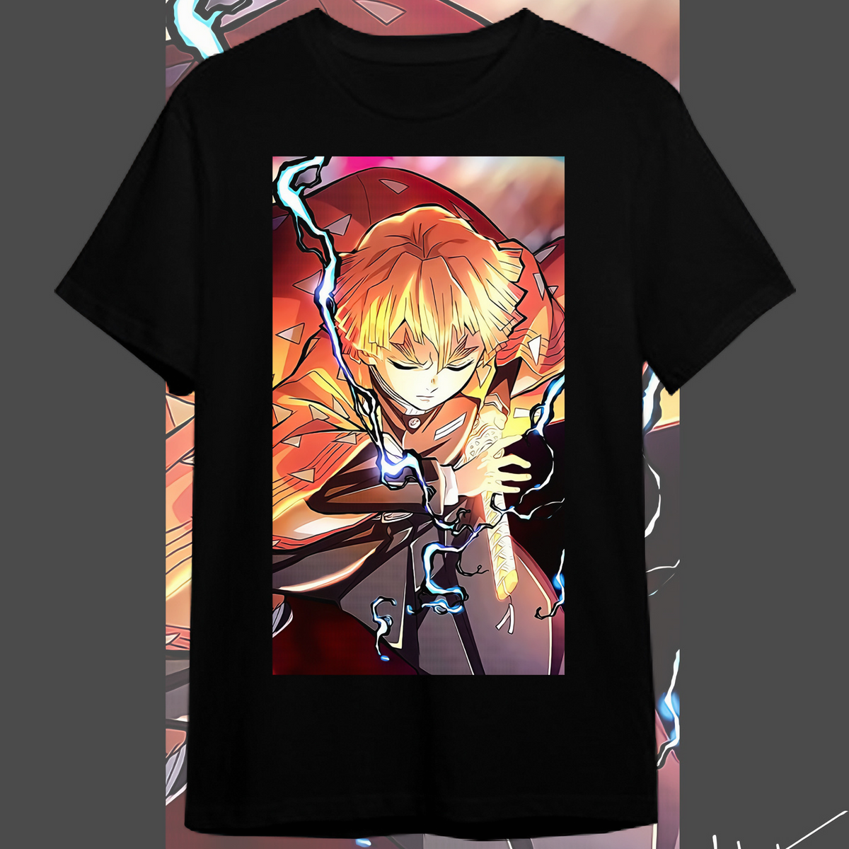 Nome do produto: T-shirt Premium Zenitsu Agatsuma