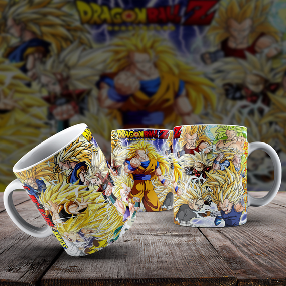 Caneca DBZ SSJ 3