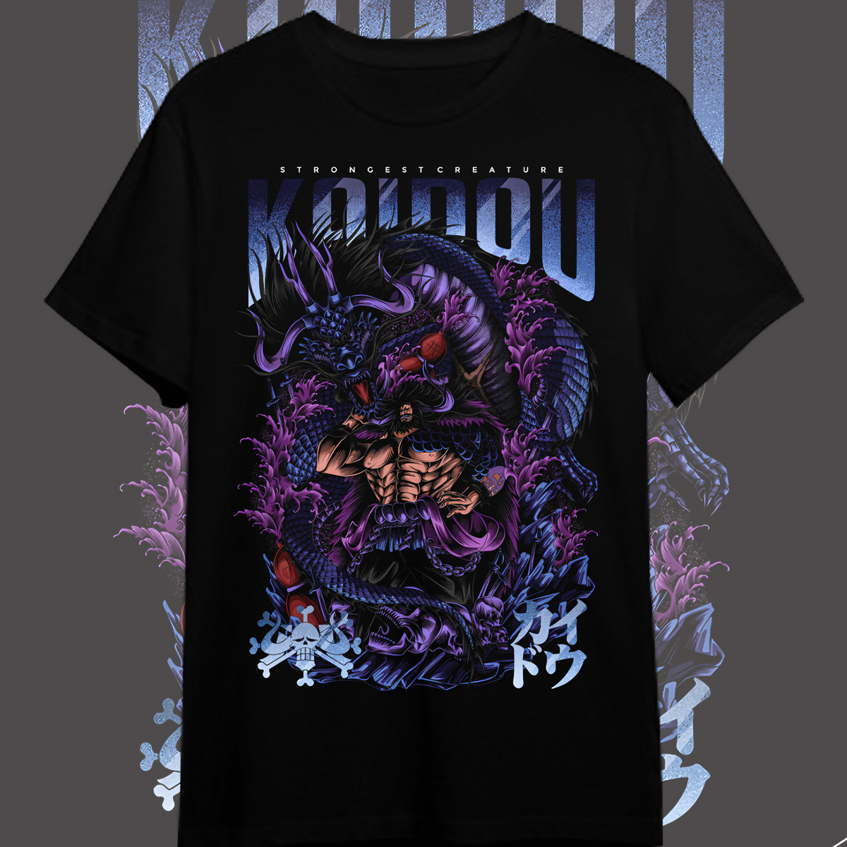 Nome do produto: T-shirt Premium One Piece Kaidou