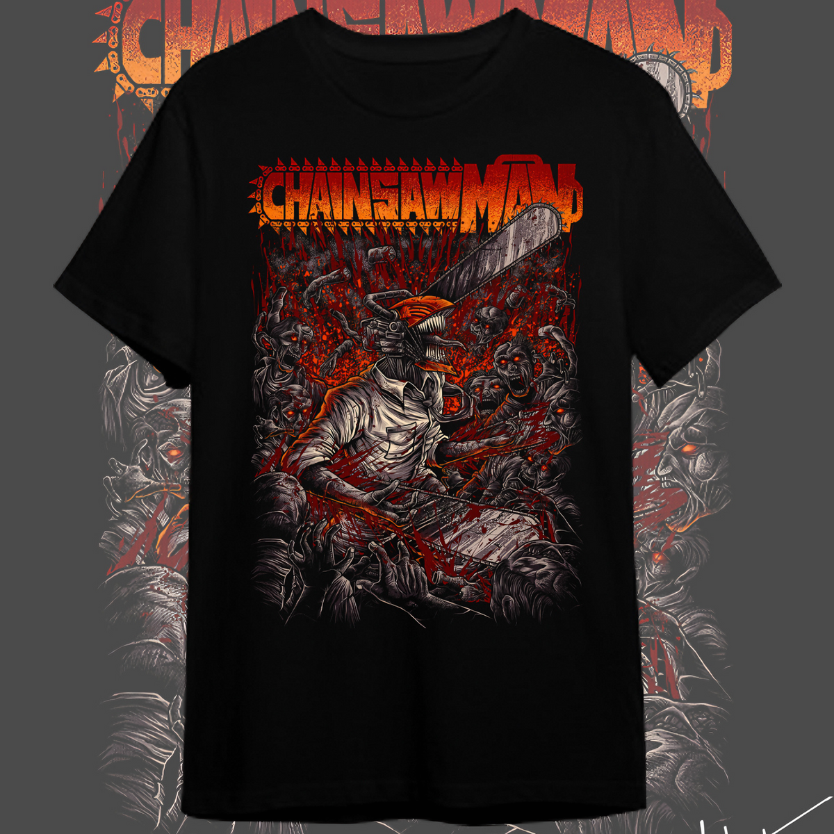 Nome do produto: T-shirt Premium Chainsaw Man