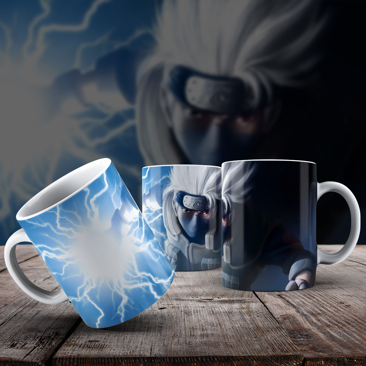 Nome do produto: Caneca Kakashi Sensei Chidori