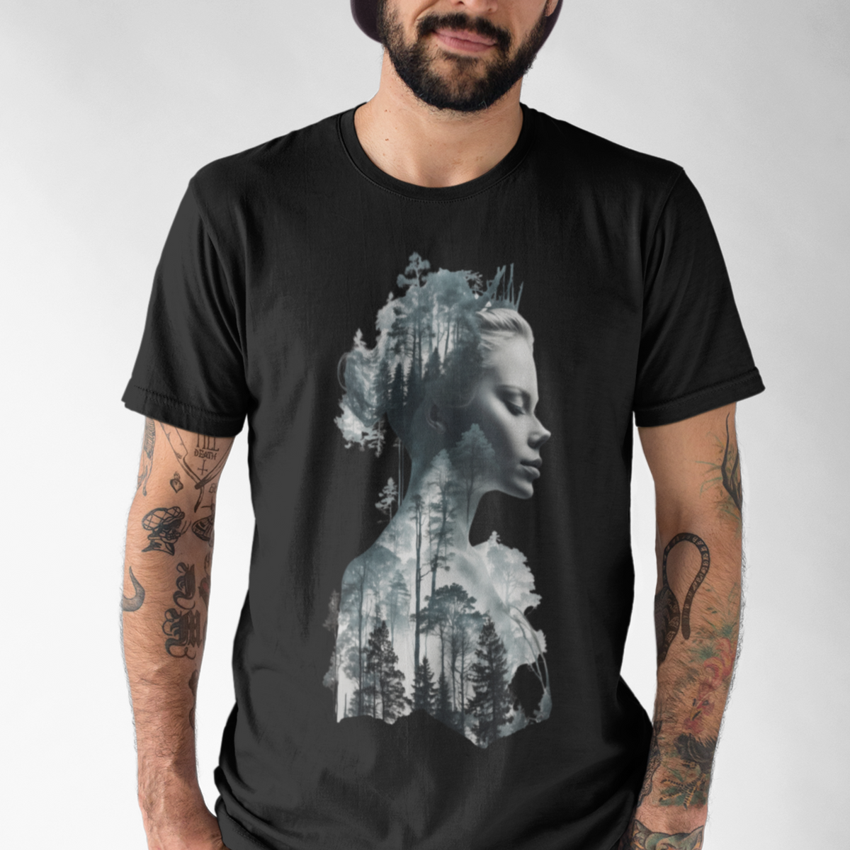 Nome do produto: Camiseta Unissex -  Floresta Obscura