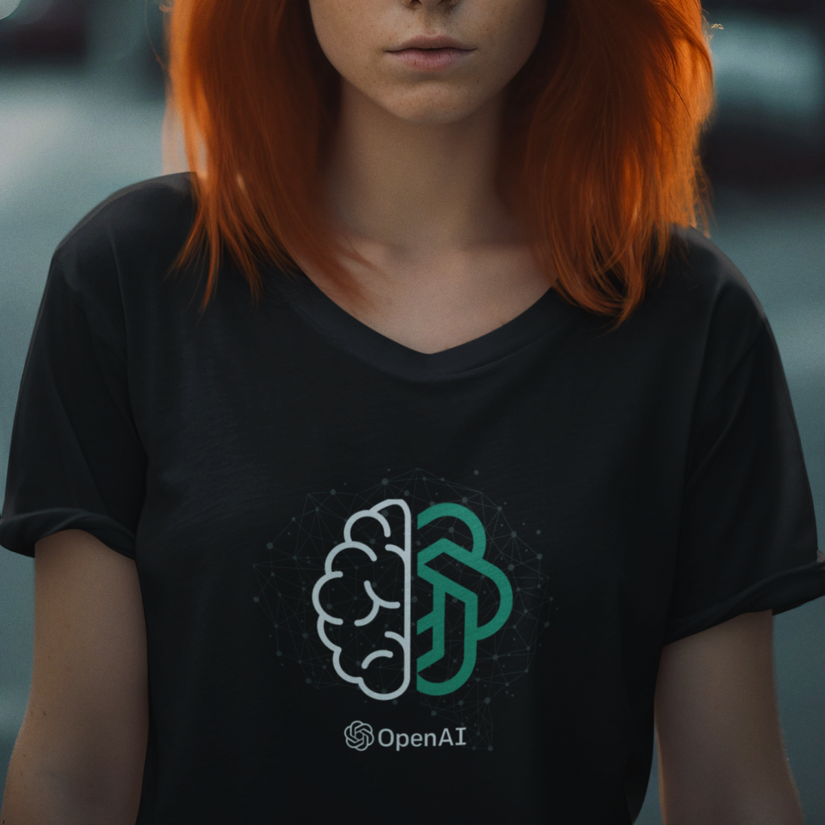 Nome do produto: Camiseta Unissex -  OpenAI Cérebro branco