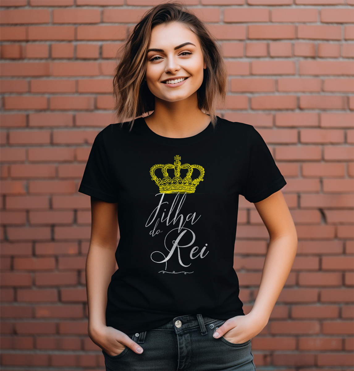 Nome do produto: Camiseta Filha do Rei