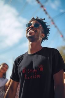 Camiseta T - shirt Stop Racism