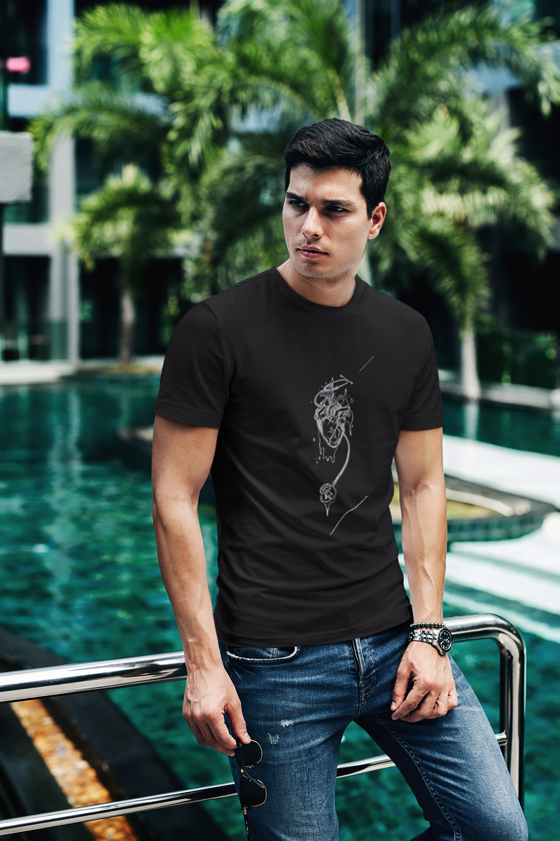 Nome do produto: Camiseta T - shirt Coração com estetoscópio