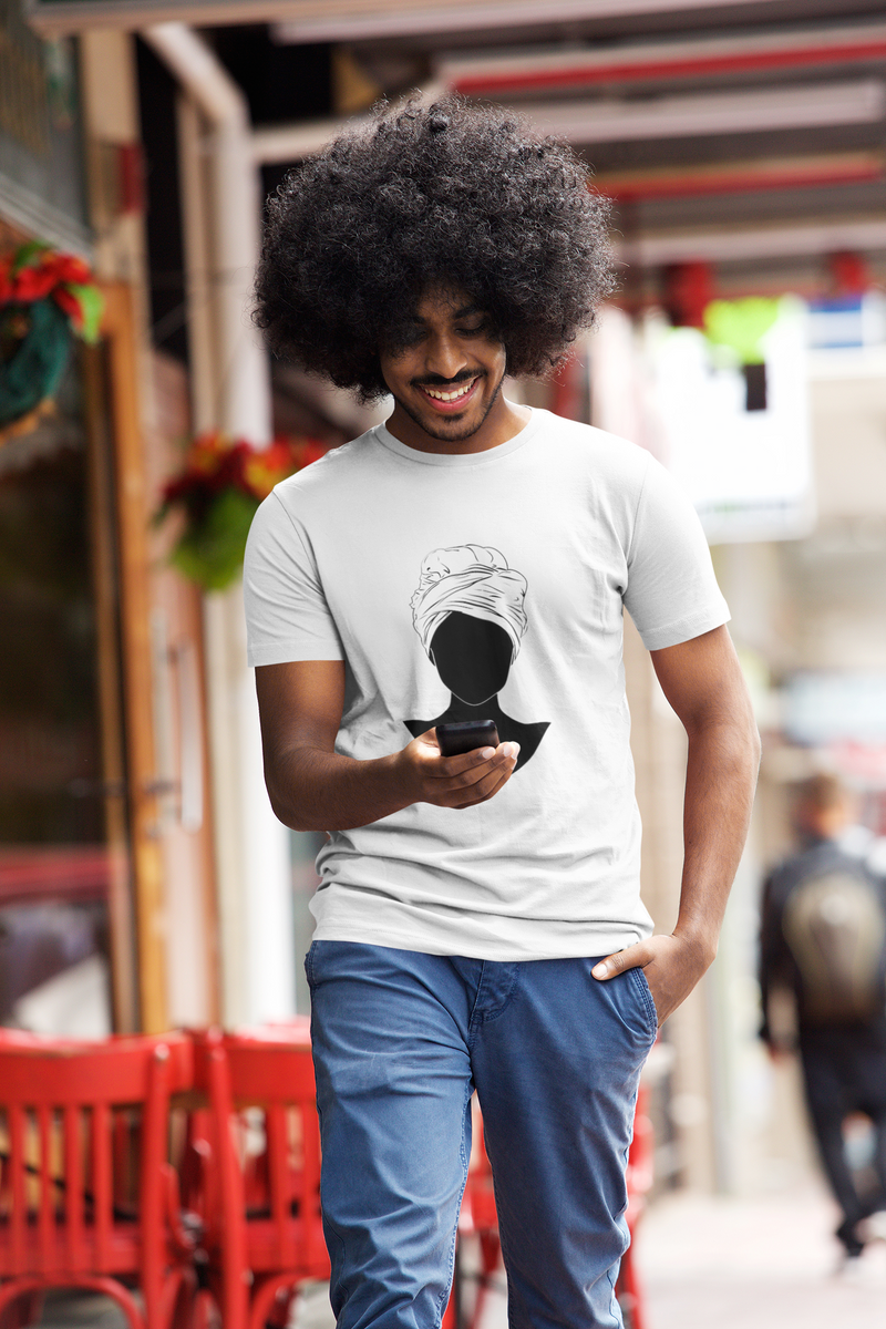 Nome do produto: Camiseta T - shirt Turbante africano