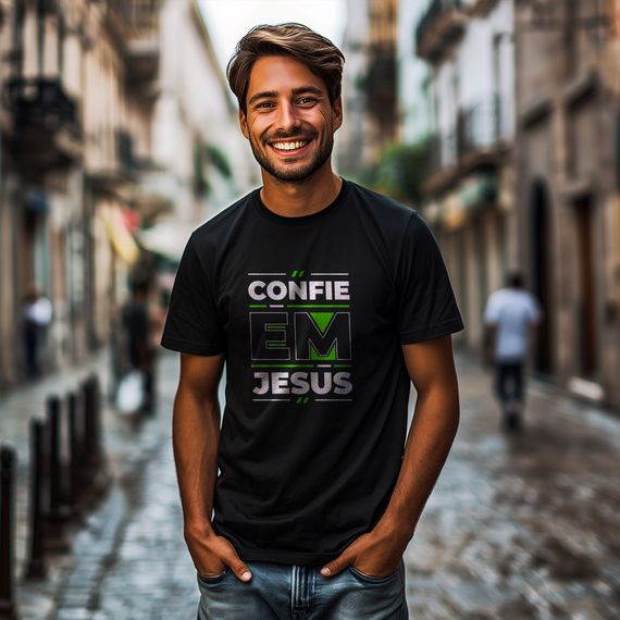 Camisa Confie em Jesus - Masculina